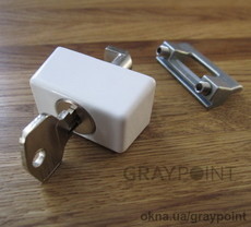 Детский блокирующий замок на алюминиевые окна